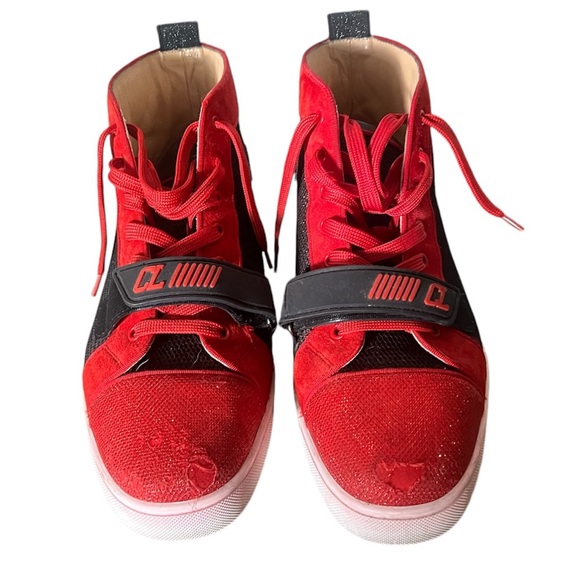 Christian Louboutin Black/Loubi Version Louis Orlato Vs Flat Trico Shoes - Picture 5 of 5